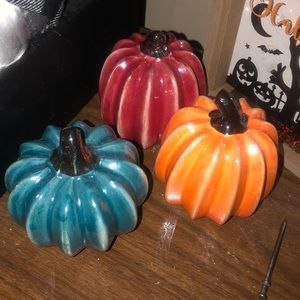 Set of 3 pumpkins